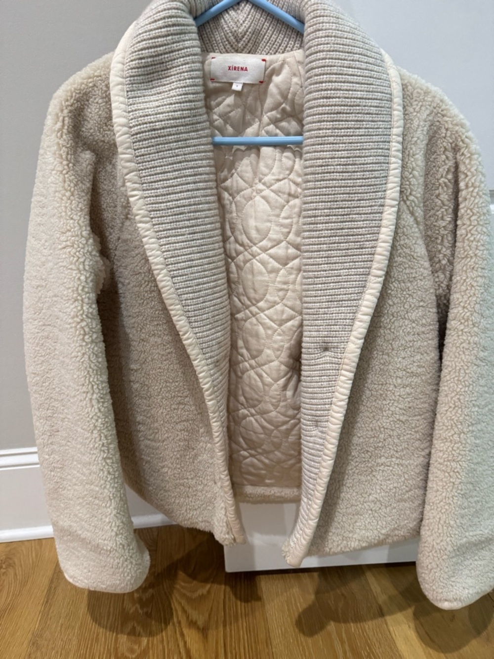 XiRENA Cream Quilted Sherpa Jacket